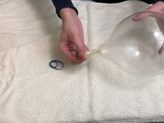 Condom Balloon Sex Toy Tutorial Guy Moaning Loud While Cumming K Free Porn Porn Org